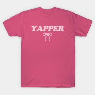 Yapper Y2k Tee, Y2K Slogan Shirt, Coquette Aesthetic T-Shirt